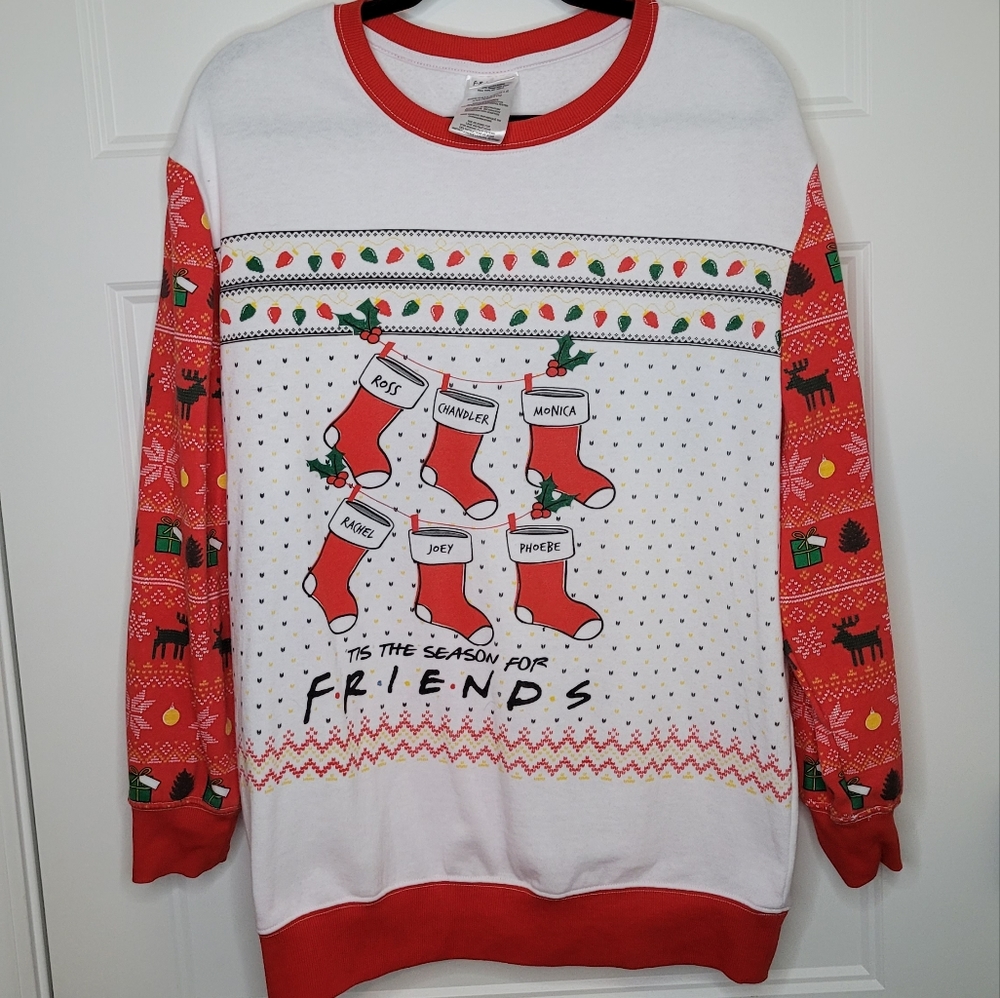 Friends Christmas Sweatshirt Women's XXL